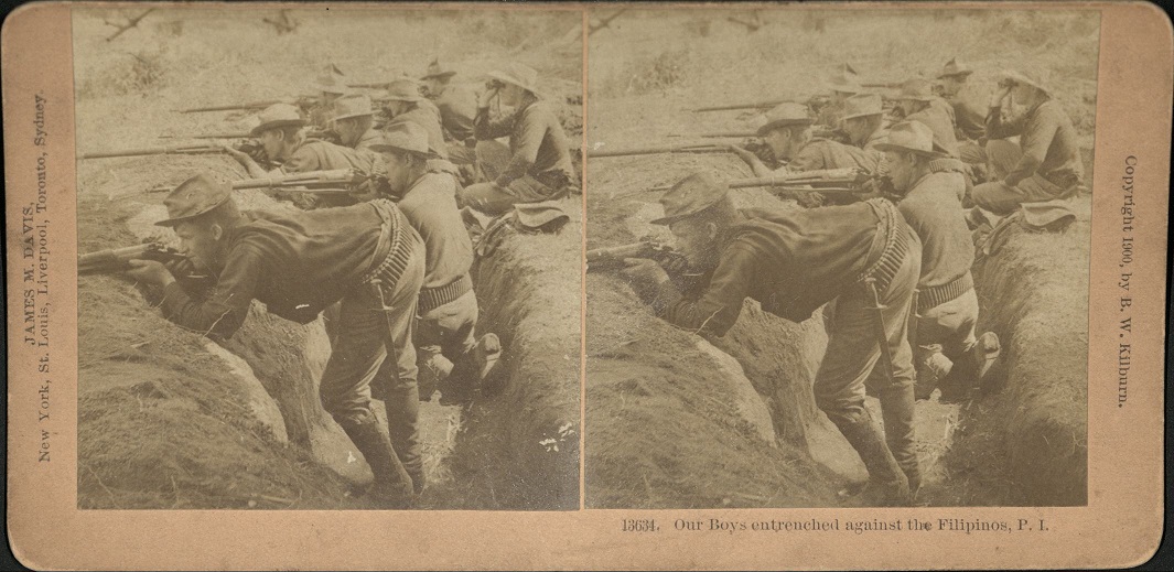 Our Boys entrenched against the Filipinos, P. I.